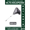 Premium Profesyonel Hobi Kıyı Av Balıkçı TOR AĞLI Katlanabilir OLTA KELEPÇESİ 220 Cm