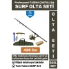 Profesyonel Kullanıma Hazır Şık Taşıma Çantası Hediyeli Balıkçı Hobi Tam Takım SURF OLTA SETİ 420 Cm
