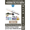 Profesyonel Kullanıma Hazır Şık Taşıma Çantası Hediyeli Balıkçı Hobi Tam Takım TEKNE OLTA SETİ 150Cm
