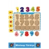 Premium Eğlenceli Eğitici Görsel Algı Problem Çözme Becerisi Çocuk Puzzle SAYILAR