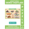 Premium Eğlenceli Eğitici Görsel Algı Problem Çözme Becerisi Çocuk Puzzle DENİZ TAŞITLARI