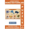 Premium Eğlenceli Eğitici Görsel Algı Problem Çözme Becerisi Çocuk Puzzle DENİZ HAYVANLARI