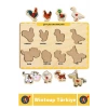 Premium Eğlenceli Eğitici Görsel Algı Problem Çözme Becerisi Çocuk Puzzle ÇİFTLİK HAYVANLARI