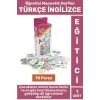 Eğitici Görsel Algı El-Göz Koordinasyonu Dil Öğrenimi 78 Parça Manyetik Harfler TÜRKÇE İNGİLİZCE