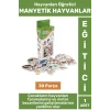 Premium Eğitici Görsel Algı El-Göz Koordinasyonu Hayvanların Öğrenimi 30 Parça MANYETİK HAYVANLAR