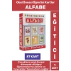 Çocuk Okul Öncesi Eğitici Görsel Algı Alfabe Kelime Nesne Hayvan Tanıtıcı MEB Uyumlu 87 Kart ALFABE