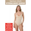 Özel Üretim İz İç Göstermez Kaymaz Sıkılaştırıcı Toparlayıcı Çıtçıtlı String Body Korse