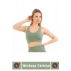 Göğüs Toparlayıcı Sarkma Önleyen Gündelik Spor Kullanım Şık Kalın Askılı Fitilli Crop Büstiyer
