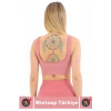 Göğüs Toparlayıcı Sarkma Önleyen Gündelik Spor Kullanım Şık Kalın Askılı Fitilli Crop Büstiyer