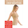 Göğüs Toparlayıcı Sarkma Önleyen Gündelik Spor Kullanım Şık Kalın Askılı Çizgili Crop Büstiyer