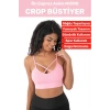 Göğüs Toparlayan Sarkma Önleyen Spor Gündelik Kullanım Şık Ön Çapraz Askı Detay Micro Crop Büstiyer
