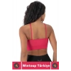 Göğüs Toparlayan Sarkma Önleyen Spor Gündelik Kullanım Şık Ön Çapraz Askı Detay Micro Crop Büstiyer