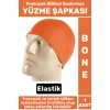 Premium Su Geçirmez Elastik Yumuşak Yüzücü Havuz Deniz Yüzme Şapkası Silikon Bone 1 Adet