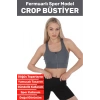 Özel Üretim Göğüs Toparlayıcı Sarkma Önleyen Spor Gündelik Kullanım Fermuarlı Şık Crop Büstiyer
