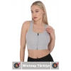 Özel Üretim Göğüs Toparlayıcı Sarkma Önleyen Spor Gündelik Kullanım Fermuarlı Şık Crop Büstiyer