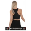 Özel Üretim Göğüs Toparlayıcı Sarkma Önleyen Spor Gündelik Kullanım Fermuarlı Şık Crop Büstiyer