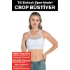 Özel Üretim Göğüs Toparlayıcı Sarkma Önleyen Spor Gündelik Kullanım Tül Detay Çok Şık Crop Büstiyer