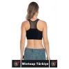 Özel Üretim Göğüs Toparlayıcı Sarkma Önleyen Spor Gündelik Kullanım Tül Detay Çok Şık Crop Büstiyer
