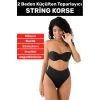 Özel Üretim İz Göstermez Kaymaz 2 Beden İncelten Sıkılaştırıcı Toparlayıcı Dikişsiz String Korse