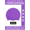 Özel Üretim Su Geçirmez Elastik Yüzücü Havuz Deniz Yüzme Şapkası Yumuşak Silikon Bone 2 Adet