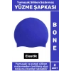 Özel Üretim Su Geçirmez Elastik Yüzücü Havuz Deniz Yüzme Şapkası Yumuşak Silikon Bone 2 Adet