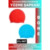 Özel Üretim Su Geçirmez Elastik Yumuşak Yüzücü Havuz Deniz Yüzme Şapkası Silikon Bone 2Li SET