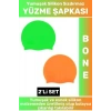 Özel Üretim Su Geçirmez Elastik Yumuşak Yüzücü Havuz Deniz Yüzme Şapkası Silikon Bone 2Li SET