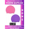 Özel Üretim Su Geçirmez Elastik Yumuşak Yüzücü Havuz Deniz Yüzme Şapkası Silikon Bone 2Li SET