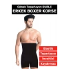 Özel Üretim Göbek Kalça Toparlayıcı Sıkılaştırıcı Bel Düzleştirici İnceltici Erkek Duble Boxer Korse