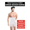 Özel Üretim Göbek Kalça Toparlayıcı Sıkılaştırıcı Bel Düzleştirici İnceltici Erkek Duble Boxer Korse