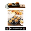 Premium Isıya Dayanıklı Yapışmaz Kolay Temizlenir Kek Brownie Cupcake 6lı Muffin Kek Kalıbı