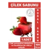 Doğal Güzel Kokulu Cilt Yumuşatıcı Ferahlatıcı Lekeli Kuru Cilt İçin Organik Çilek Sabunu 1 Adet