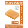 Doğal Güzel Kokulu Cilt Yüz Derinlemesine Temizlik Nemlendirici Yaşlanma Karşıtı Havuç Sabunu 2 Adet