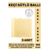 Doğal Güzel Kokulu İpeksi Parlak Görünüm Onarıcı Keçi Sütlü Ballı Sabun 3 Adet