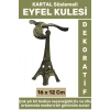 Ev Ofis Dekoratif Koleksiyon Çok Şık Hediyelik Yüksek Kaliteli Metal KARTAL Süslemeli EYFEL KULESİ