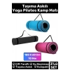 Özel Çift Taraflı Kaymaz Silinebilir Yoga Meditasyon Fitness Kamp Minderi 10 Mm Askılı Mat 3lü Set