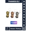 Premium Yüksek Kaliteli Dayanıklı Dekoratif Şık Hediyelik Marvel Figürlü THANOS ELİ Anahtarlık