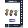 Premium Model Yüksek Kaliteli Dayanıklı Dekoratif Şık Hediye Marvel Figürlü THANOS ELİ Anahtarlık