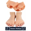 Premium Ergonomik Ayak Bunyon Makaralı Ultra Esnek Rahat Silikon Ayak Parmak Ayırıcı Düzeltici 2Çift
