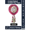 Premium Ergonomik Spor Etkinlik Fermuarlı Askılı Taşıma Çantalı 2 Raket 2 Tüy Topu Badminton Seti