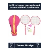 Premium Ergonomik Spor Etkinlik Fermuarlı Askılı Taşıma Çantalı 2 Raket 2 Tüy Topu Badminton Seti