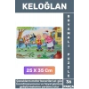 Premium Eğlenceli El Göz Koordinasyonu Motor Becerisi 36 Parça Boyamalı Puzzle KELOĞLAN