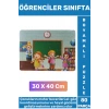 Premium Eğlenceli El Göz Koordinasyonu Motor Becerisi 80 Parça Boyamalı Puzzle ÖĞRENCİLER SINIFTA