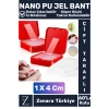 Premium Süper Güçlü Suya Toza Dayanıklı İz Bırakmaz Zararsız Nano Pu Jel Bant 60lı Kutu