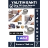 Premium Ekstra Dayanıklı Pvc Yağ Kenar Küf Önleyici Gri Sızdırmaz İzolasyon Bantı 3.2 Mt X 2 Adet