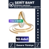 Premium Kendinden Yapışkanlı Su Geçirmez Fayans Arası GOLD Şerit Derz Bant 1 Cm X 50 Metre 10 Adet