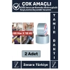 Ultra Güçlü Suya Neme Dayanıklı Çok Amaçlı Onarım Tamir İzolasyon Bantı Gri 48 Mm x 10 Metre 2 Adet