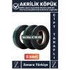 Ultra Güçlü İz Bırakmaz Elastik Kolay Şekil Alan Çift Taraflı Akrilik Köpük Bant 36MmX10Metre 5 Adet