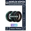 Ultra Güçlü İz Bırakmaz Elastik Kolay Şekil Alan Çift Taraflı Akrilik Köpük Bant 48MmX10Metre 10Adet