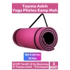 Özel Çift Taraflı Kaymaz Silinebilir Yoga Meditasyon Fitness Kamp Minderi 10 Mm Askılı Mat 2li Set